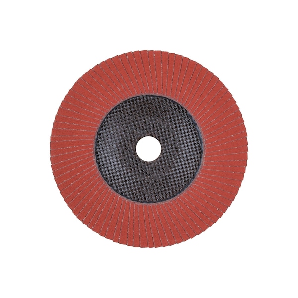 7 X 7/8 A.H. POLIFANÂ® Flap Disc - A-COOL SG INOX+ALU, Aluminum Oxide, 60 Grit, Flat